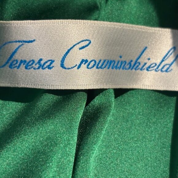 NWOT Teresa Crowninshield forest green wool skirt suit, size 6 - Picture 4 of 8